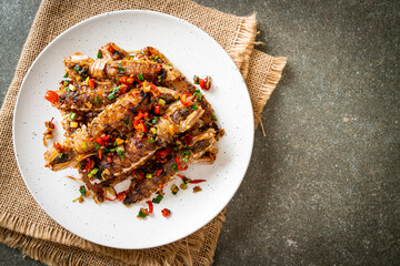 Stir-fried Mantis Shrimp or Crayfish with Chilli and Salt.