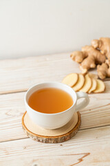 fresh and hot ginger juice glass