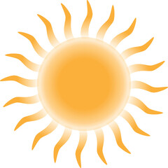 Vitamin D symbol sun icon design. Vector illustration.