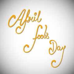 April fool's day celebration greeting card design.