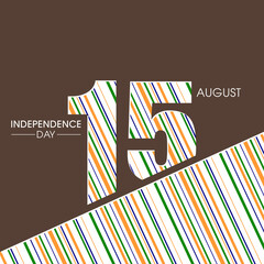 Illustration of Indian Independence day,15 August.
