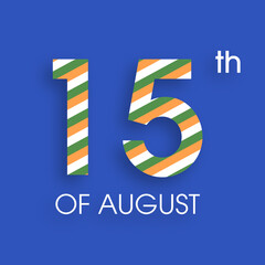 Illustration of Indian Independence day,15 August.
