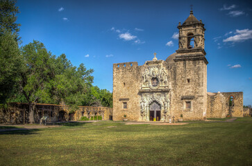 Fototapeta na wymiar Mission San Jose in San Antonio Missions National Historic Park, Texas