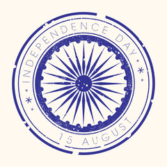 Illustration of Indian Independence day,15 August.