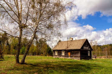 Fototapeta na wymiar Wiosna na Wzgórzach Sokólskich, Podlasie, Polska