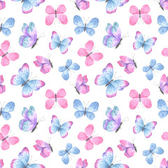 Butterflies Seamless Pattern