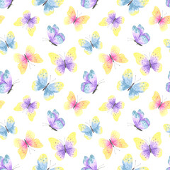 Butterflies Seamless Pattern