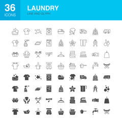 Laundry Line Web Glyph Icons