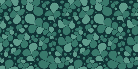 Organic motif, botanical motif background. Seamless pattern.Vector.スタイリッシュな有機的パターン