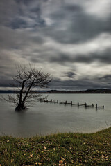 Lago di Bolsena in inverno