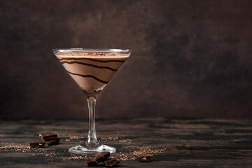 Chocolate Mudslide Martini Cocktail