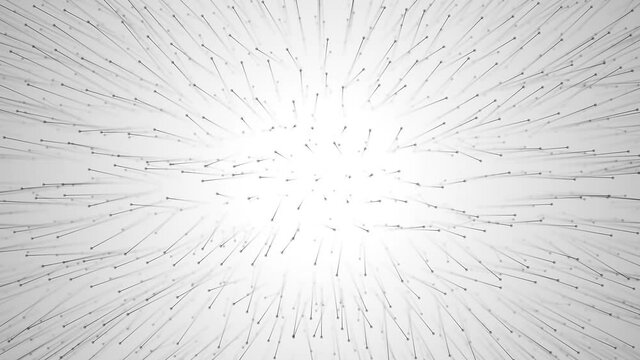 Abstract Technology Background With Pinhead Patterns Looping/ 4k animation of an abstract technology background with moving lines and dots for network digital data concept and communication seamless l