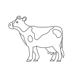 Cow line icon vector symbol