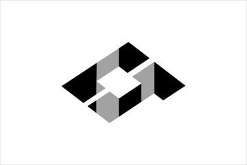 geometric CT logo black white