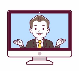 リモートワークする人