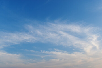 Blue sky with cloud. Clearing day and Good weather