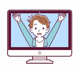 リモートワークする人