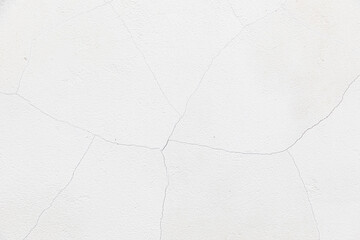 Obraz premium plasteted cracked wall at a house with structure and white paint