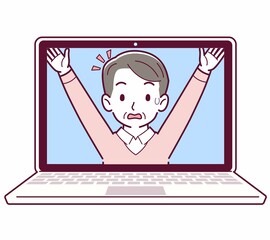 リモートワークする人