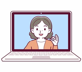 リモートワークする人