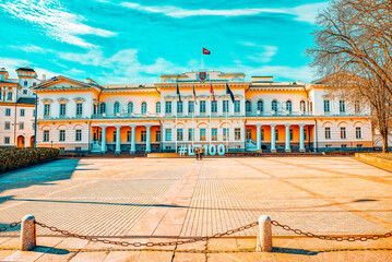 Fototapeta premium Office of the President of the Republic of Lithuania.Vilnus.