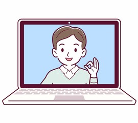 リモートワークする人