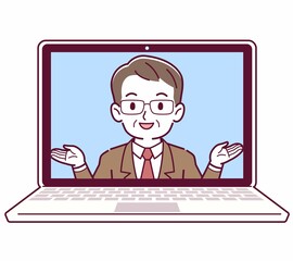 リモートワークする人