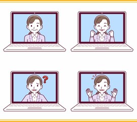 リモートワークする人