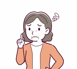 Obraz premium 人物の斜め