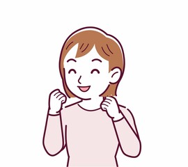 Obraz premium 人物の斜め