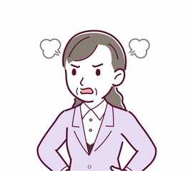 女性役員のイラスト