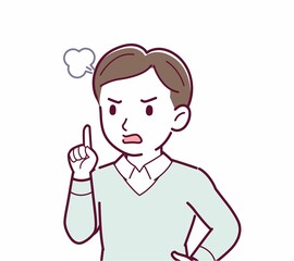 中年の男性のイラスト