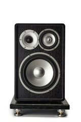 multi-band large sound column with a gray color with several speakers
