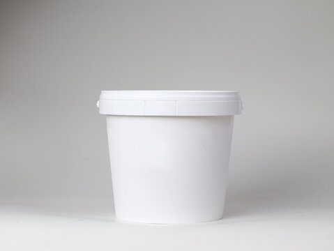 Plastic Tub Bucket Container  Mockup