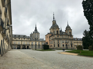 Fototapeta premium San Ildefonso, Spain; 05 10 2018: The farm of San Ildefonso in the province of segovia.
