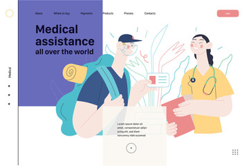 Medical insurance template - medical assistance all over the world