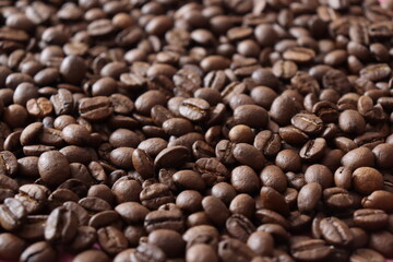 coffee beans background closeup