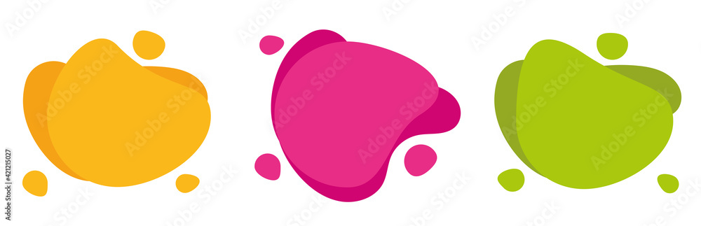 Poster fluid shape blob vector backgrounds. liquid stain geometric form. modern graphic element. abstract a