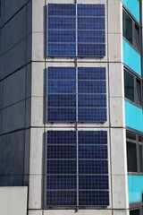 Vertical wall photovoltaic panels