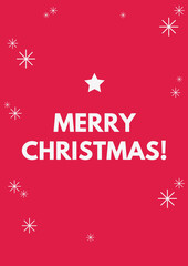 Fototapeta na wymiar Christmas Holiday Poster red background