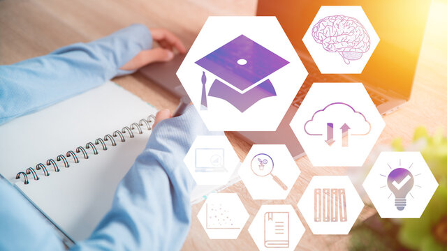  a young Asian girl was studying at home