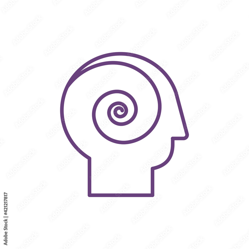 Poster creative thinking rgb color icon. looking at situation from new perspective. brainstorming. problem 