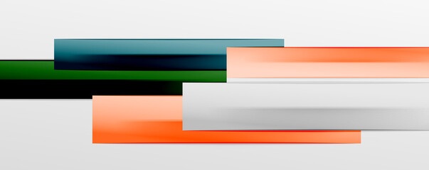 Fototapeta premium Multicolored lines background. Design template for business or technology presentations, internet posters or web brochure covers