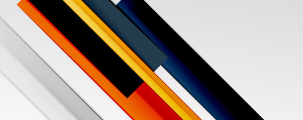 Multicolored lines background. Design template for business or technology presentations, internet posters or web brochure covers