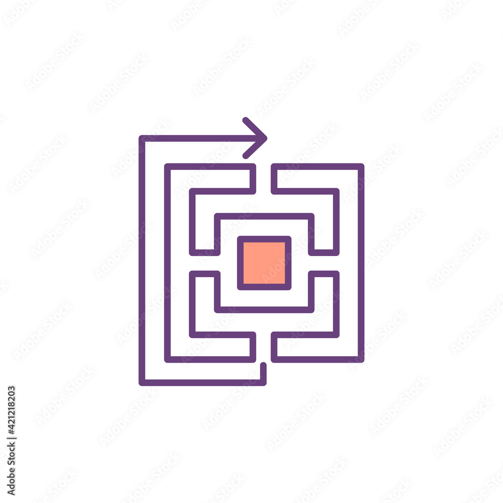 Poster original solutions development rgb color icon. lateral thinking. problems-solving by creative approa