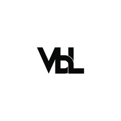 Obraz premium vbl letter original monogram logo design
