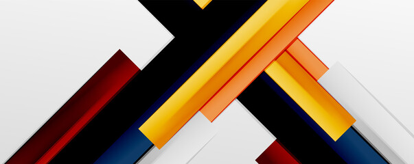 Multicolored lines background. Design template for business or technology presentations, internet posters or web brochure covers