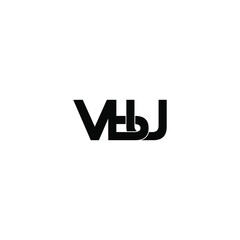 vbu letter original monogram logo design