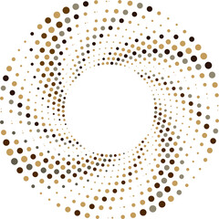  Random dotted, dots, halftone speckles concentric circle.Spiral, swirl, twirl element.Circular and radial lines volute, helix.Segmented circle with rotation.Radiating arc.Cochlear