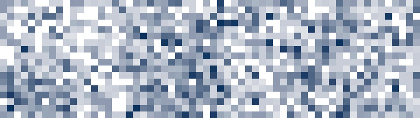 Halftone squares. Vector stylized geometric pattern and background. Falling pixels. Abstract mosaic. Vector illustration.